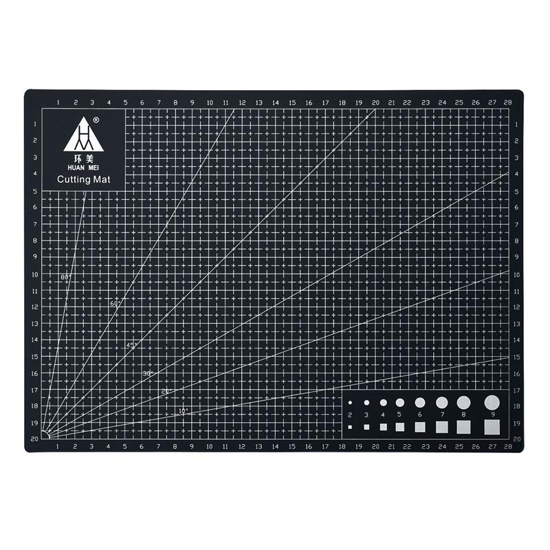 A3 A4 5 PVC Cutting Mat Workbench Patchwork Cut Pad Sewing Manual DIY Knife Engraving Leather Cutting Board Single Side Underlay: A4-black