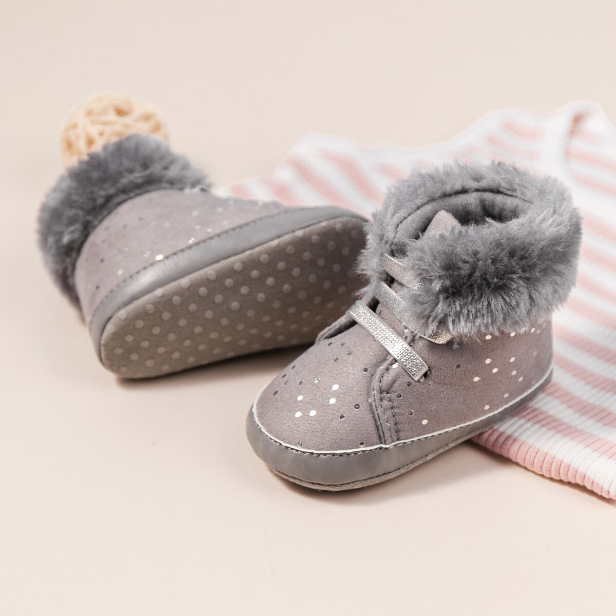 KIDSUN Winter Neue Baby Booties Junge Mädchen Stiefel Baumwolle Weiche-Sohle Nicht-Unterhose Warme Kleinkind Erste Wanderer Kleinkind Krippe Schuhe