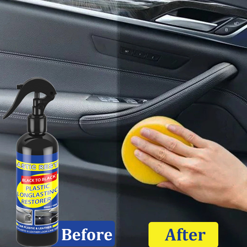 Restaurador de plástico para coche, productos de limpieza de coche con brillo negro, renovador de revestimiento de reparación y pulido automático para coches, detalles de automóviles