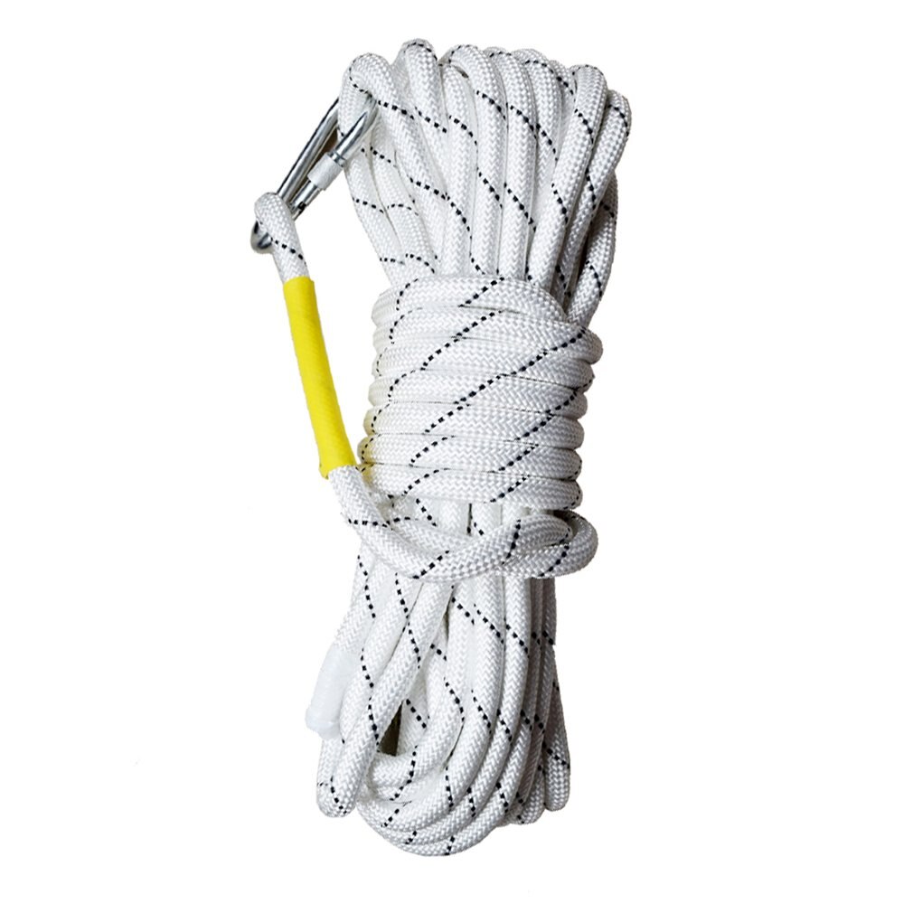 Tree Climbing Gear for Outdoor Activities Safety Rope Static Outdoor Rock Climbing Rope with Carabiner
