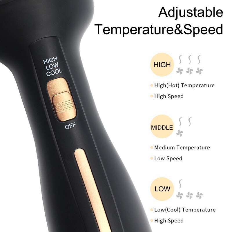 Air brush hårfön borste hårfön volumizer anti-skållnings negativ jonisk plattång borste salong fön