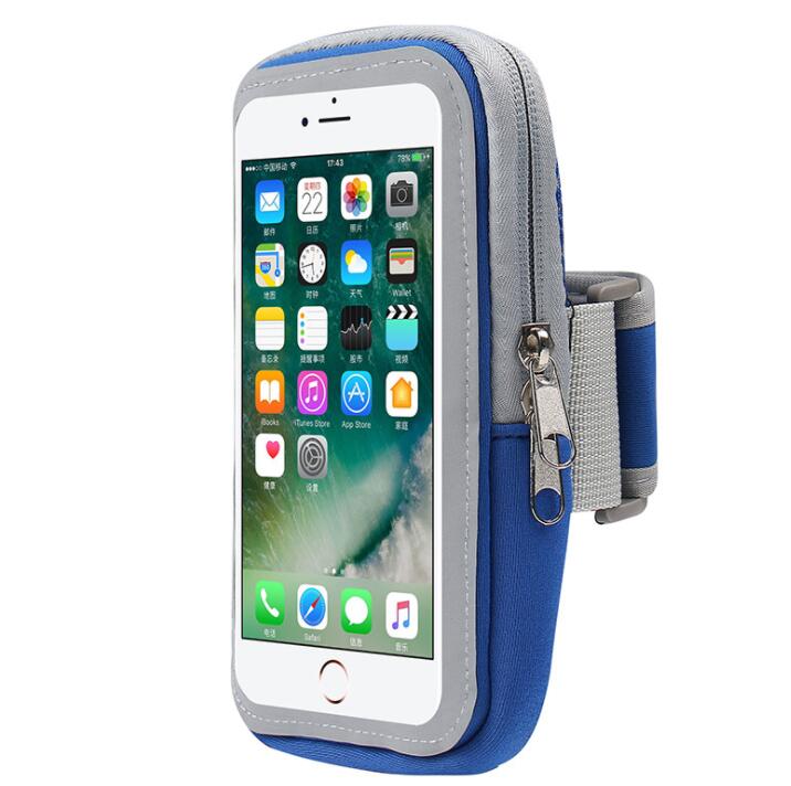Armband voor iphone  x 8 7 6 6s 8 plus voor iphone xs xs max xr sport hardloophoesje voor samsung galaxy 7 s8 s9 armband: Donkerblauw