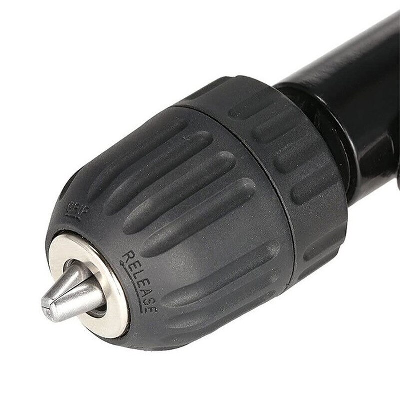 Taladro eléctrico de ángulo recto de 90 grados, esquina de 8mm, dispositivo de torneado de vástago hexagonal, curva extensible, rango de Portabrocas de tres mordazas, 1-10mm para carpintería