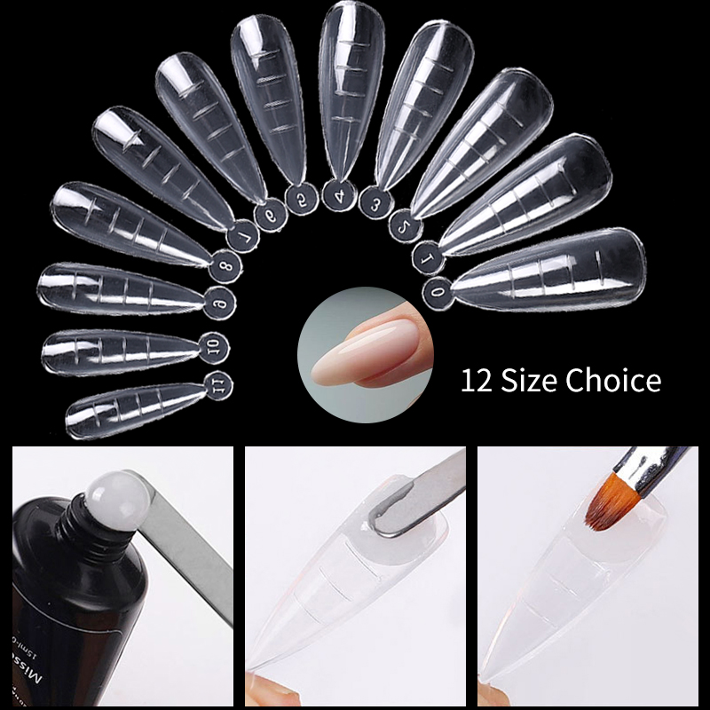 Faux-ongles transparents pour Gel, pince à ongles, forme rapide, Extension des ongles, outils de construction de manucure