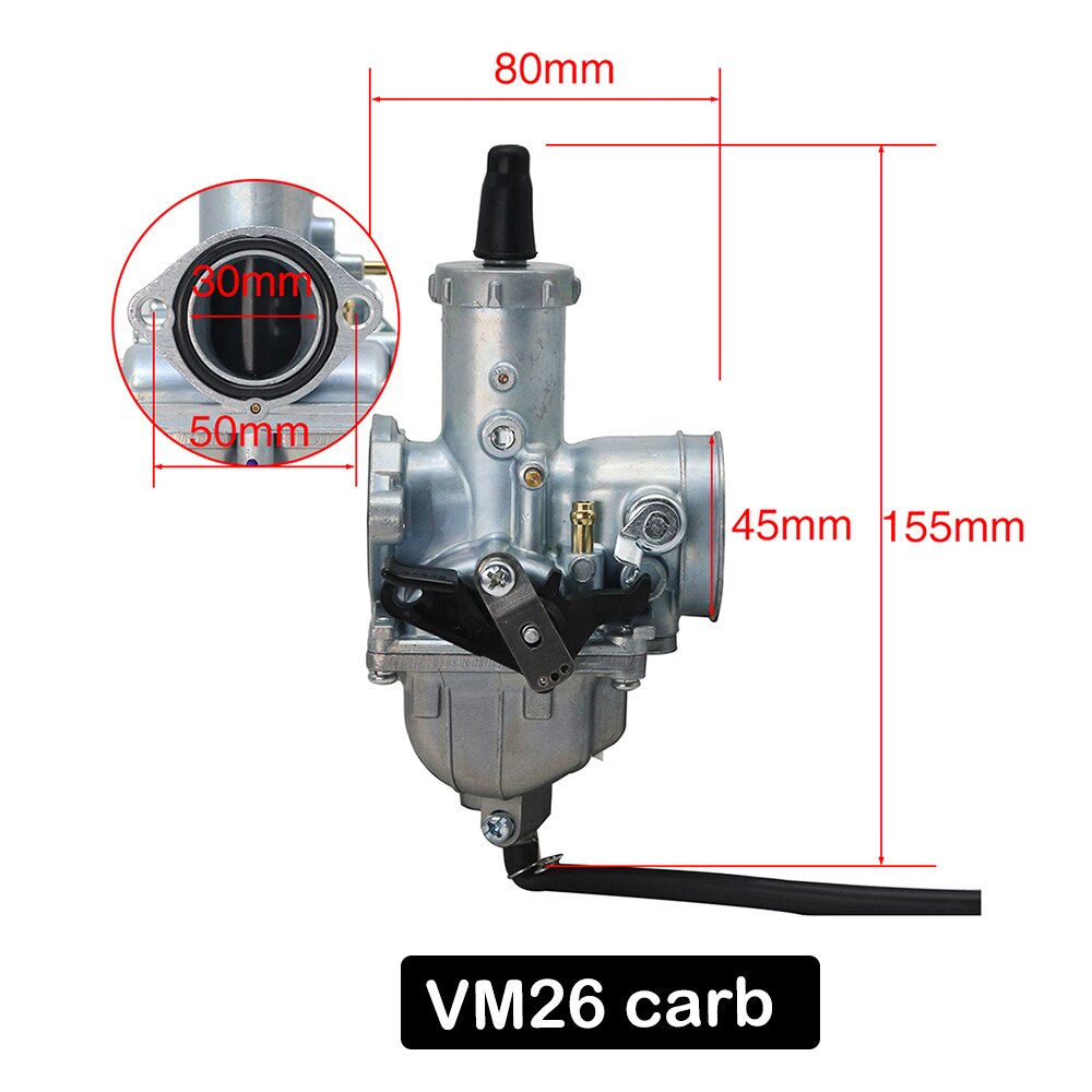 Alconstar- Mikuni VM16 VM22 VM26 VM28 Carburetor 19mm 26mm 30mm 32mm Carb For Honda for Yamaha 110cc-250cc Dirt Pit Bike ATV