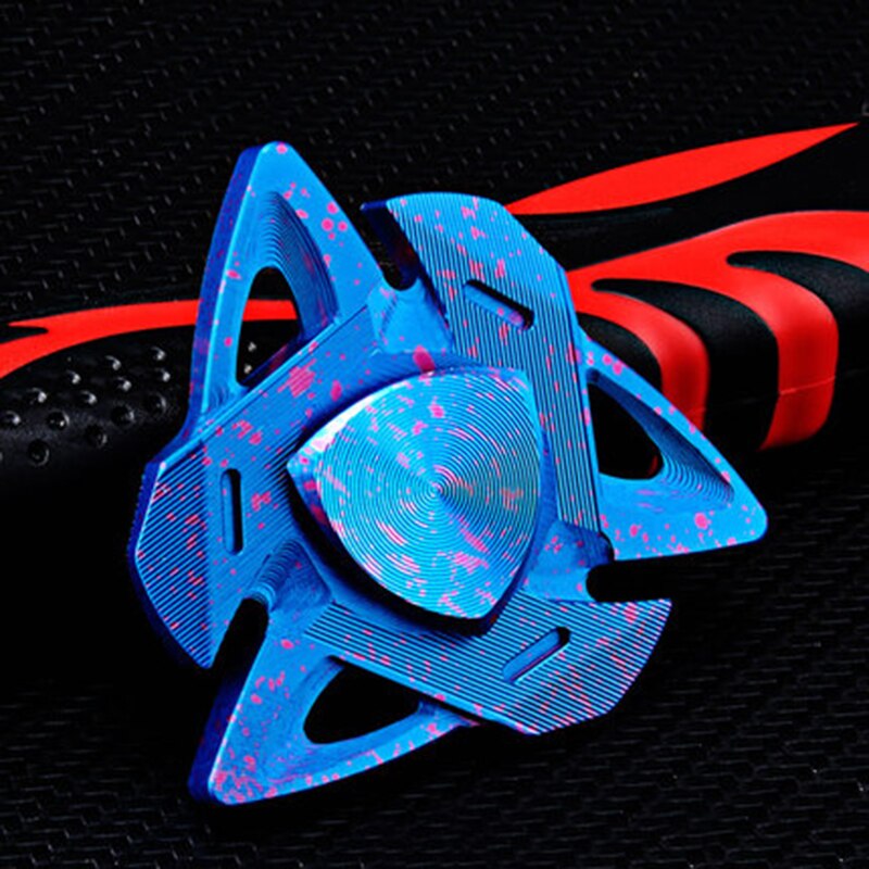 Luce luminosa di Metallo Colorati Fidget Spinner Mano Top Spinners Bagliore Nel Buio Luce Della Barretta di Alleviare Lo Stress Mano Spinner Giocattoli: Camouflage-D