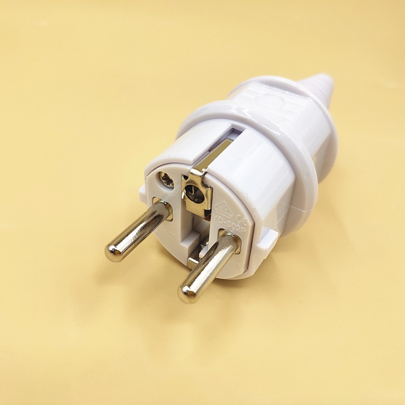 Eu 16a 250v korea rusland frankrijk duitsland geaarde industrie assembleren bekabelde stroomkabel connector vrouwelijke mannelijke stopcontact stekker