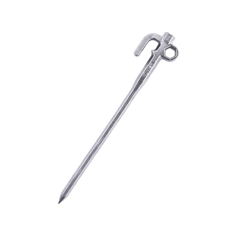 4 Stuks Haringen Rvs 20Cm 30Cm Grond Haringen Hoge Sterkte Outdoor Tent Accessoires Voor Camping wandelen Nagels: length 20CM