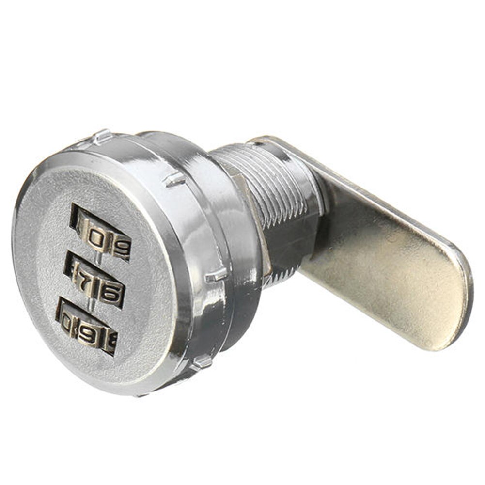 3 Digit RV Alloy Post Mail Box Combination Coded Cabinet Digital Keyless Cam Lock Drawer