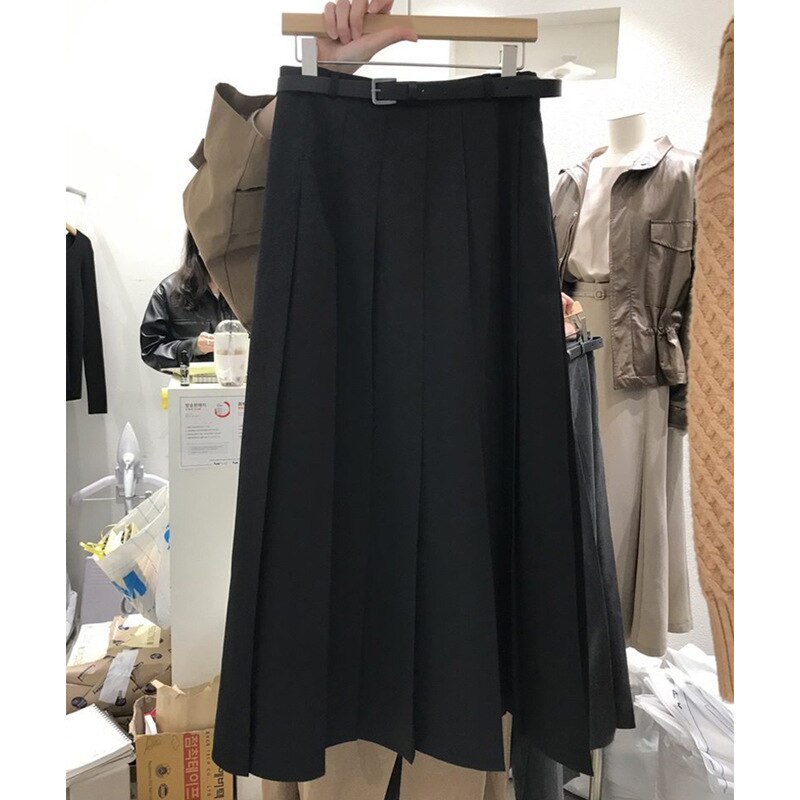 Kuwazu Shirred Straight Skirt