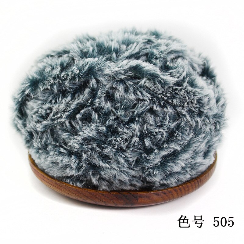 Outai Park of 5 Wool Fur-like Thread Diy Wool Ball Hand-knitted Sweater Thread Special Fancy Yarn Crochet Knitting Braids: 15