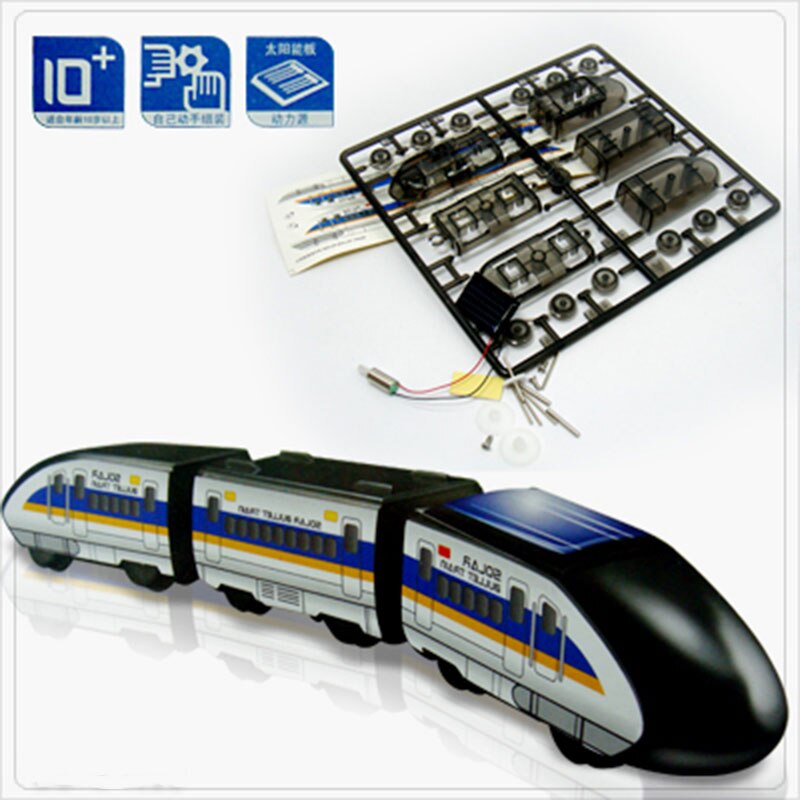 Solar Toy Energy High Speed Train Model DIY Educational Science Students Experimental s for