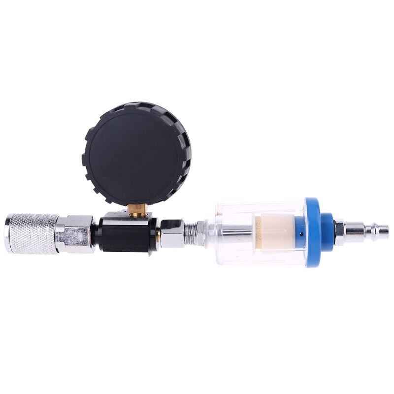 Digitale Spray-Gun Olie Water Separator Spray Pneumatische-Gun Air Regulator Gauge Fitting Met Drukregelaar