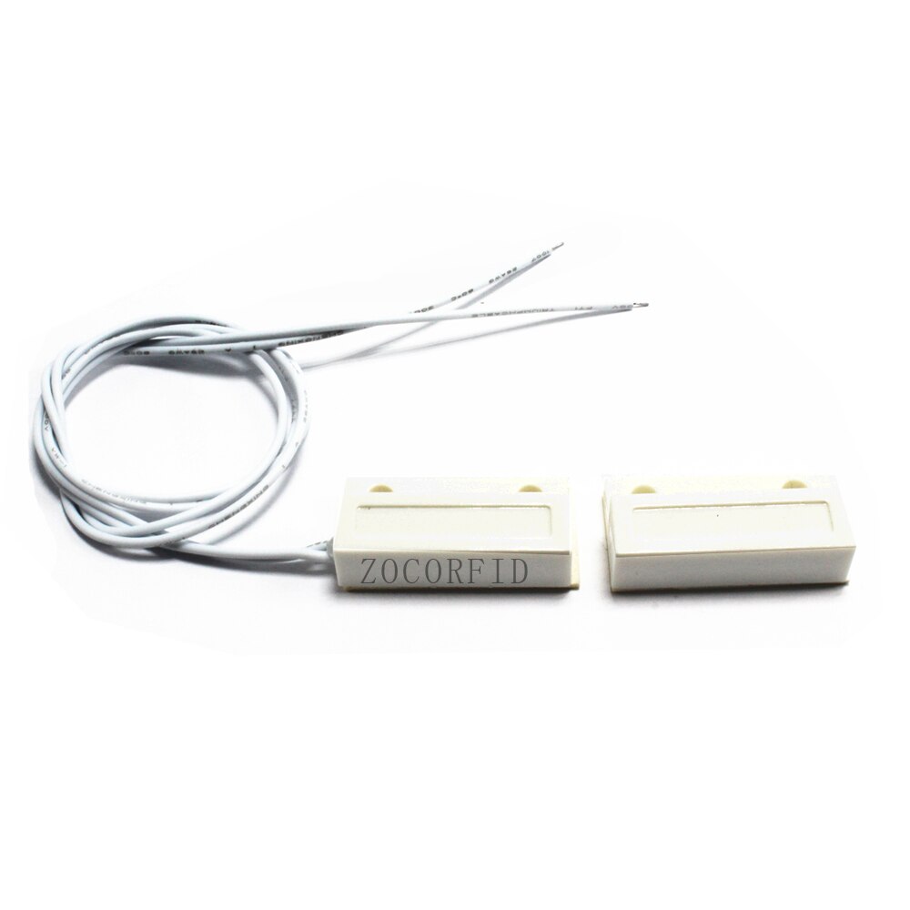 O envio gratuito de MC-38 com fio porta janela sensor detector interruptor magnético normalmente fechado para o sistema alarme segurança: NO type white
