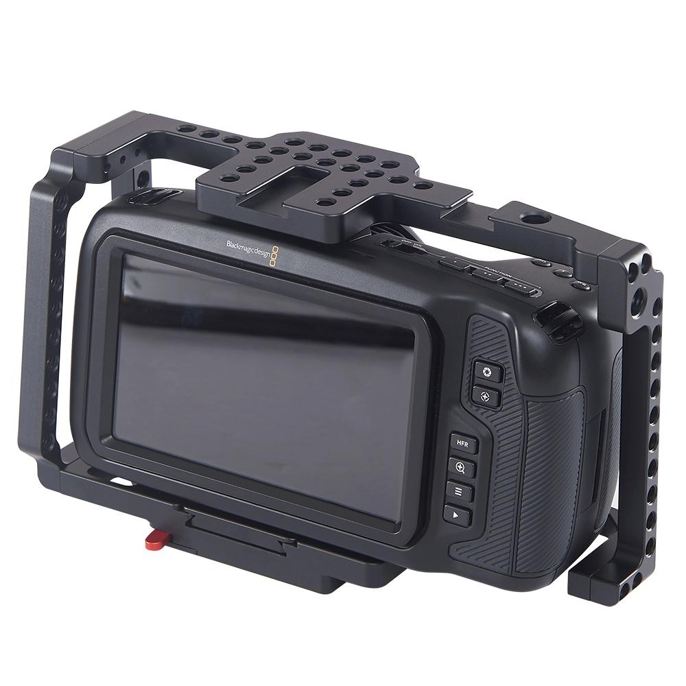 DSLR Camera Cage Pocket Camera Frame for Blackmagic Pocket Cinema Camera 4K/6K BMPCC 2203
