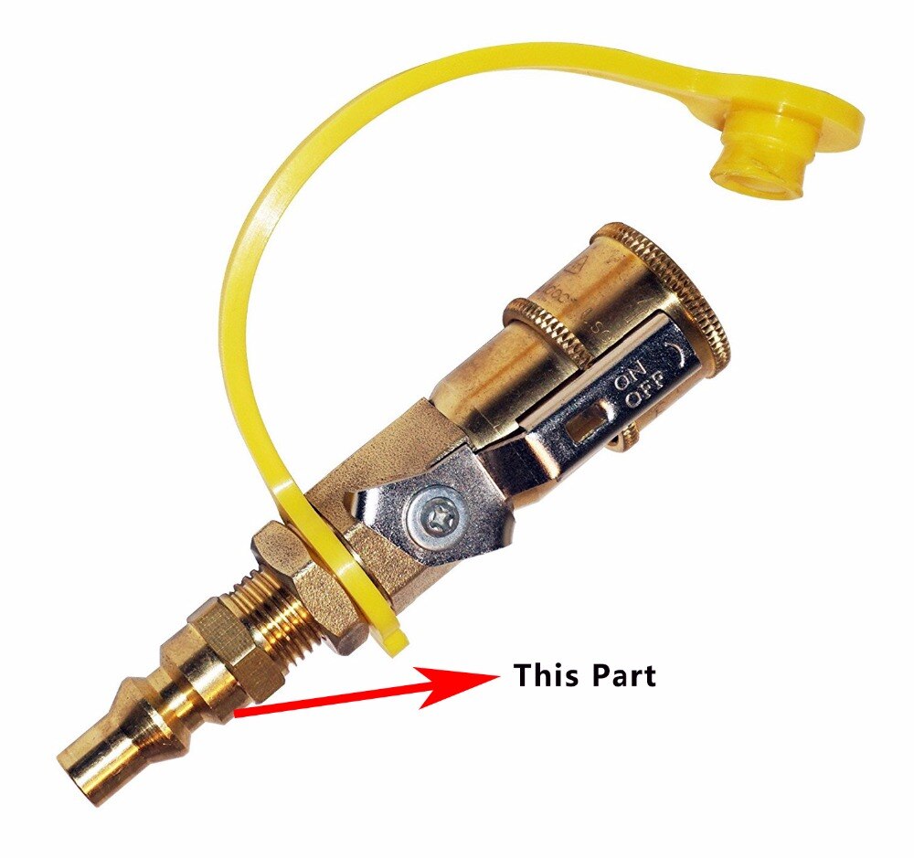 1 Pcs 1/4" USA Milton Type Brass Plug Coupler Air Quick Coupler Quick Coupling -5