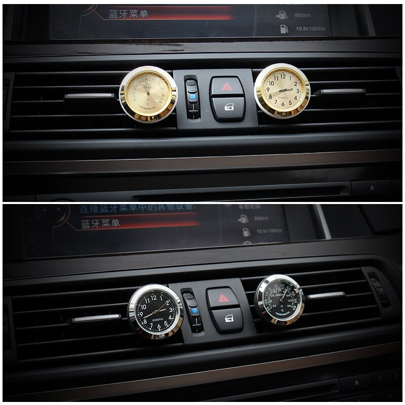 Luminous Auto Gauge Clock Mini Car Air Vent Waterproof Quartz Clock with Clip Air Outlet Watch Clock For Styling Car Accessories