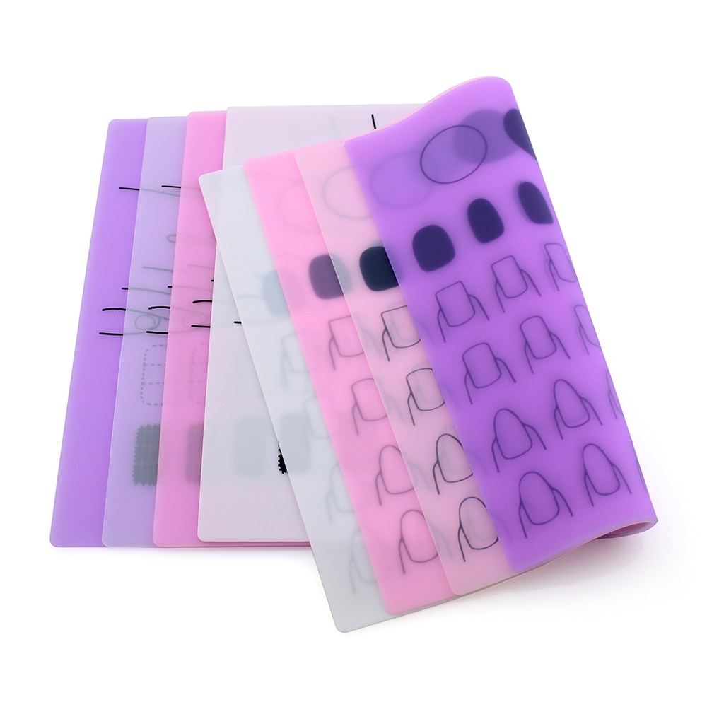 Opvouwbare Praktische Nagellak Silicone Hand Kussen Houder Pad Sticker Nail Art Manicure Gereedschap Nail Mat Manicure Mat