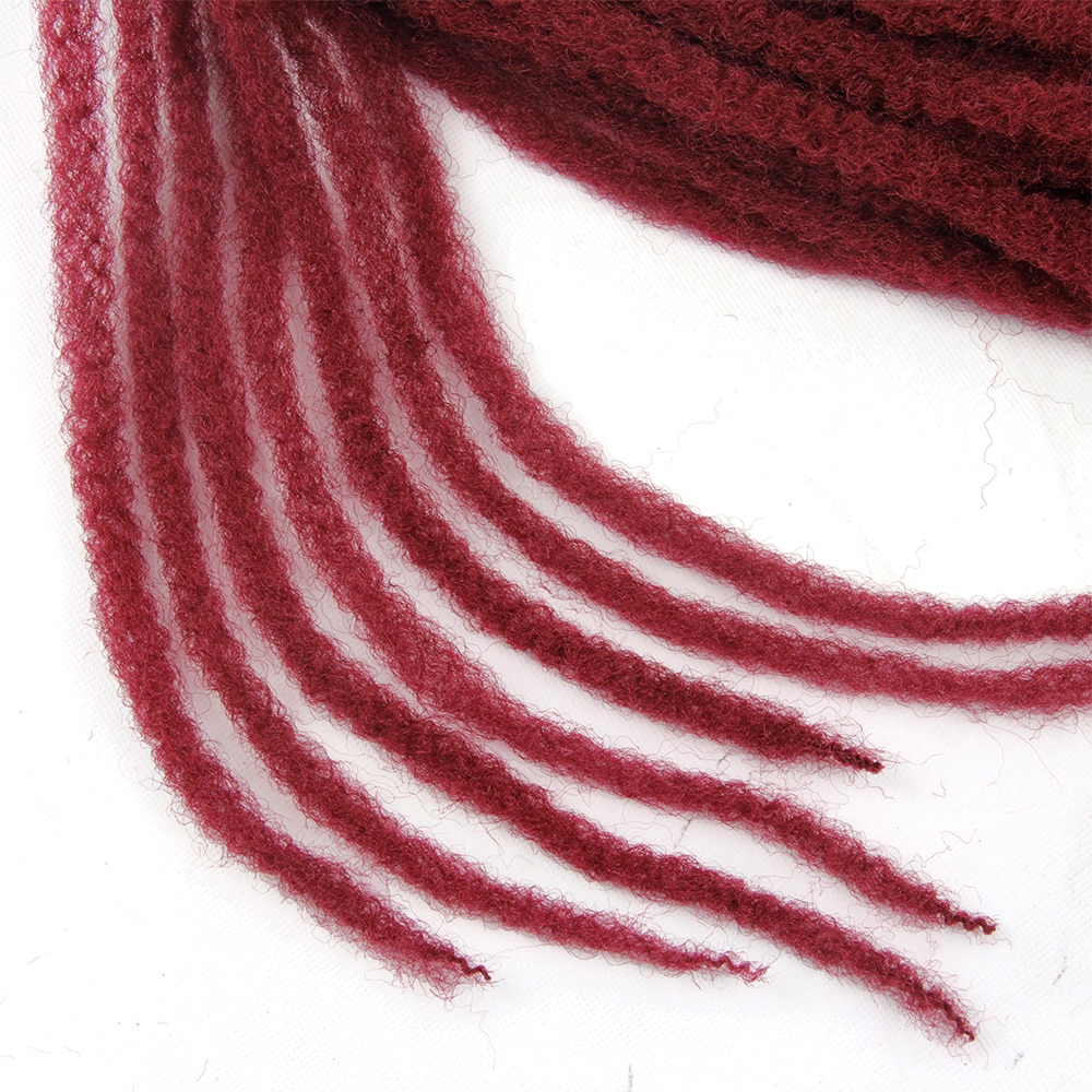 Marley fletninger hæklet ombre afro kinky twist hår syntetisk fletning hår hæklet fletninger hair extensions