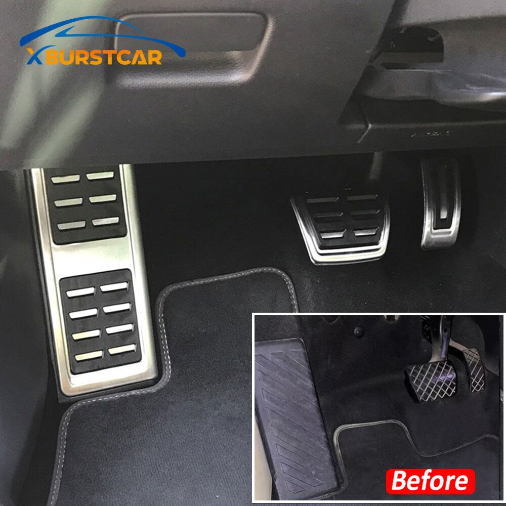 Xburstcar auton polkimet jalka polttoainejarrun kytkimen suojus volkswagen vw tiguan polkimen suojakotelon osiin