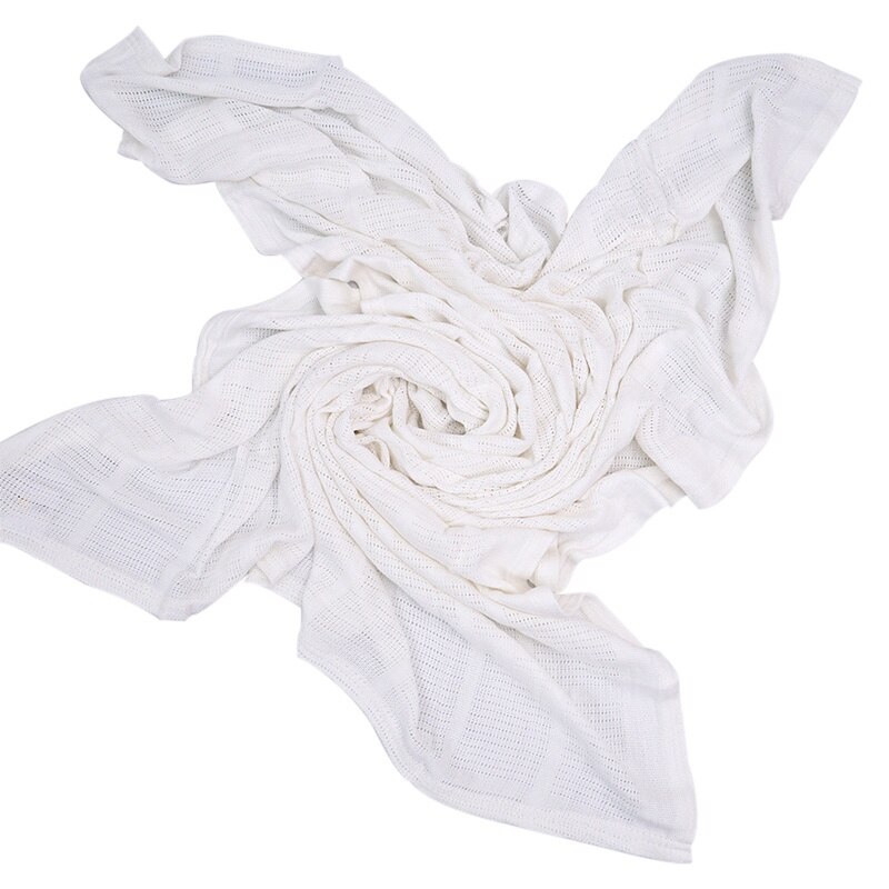 Babydecke aus bambus-baumwolle, weiche, einfarbige babydecke zum pucken und empfangen von neugeborenen (200*170cm stück)