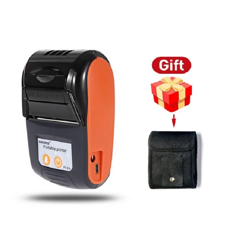 58Mm Mini Portable Thermische Printer Bluetooth Draadloze Ticket Printers Bill Machine Voor Android Ios Venster PT210