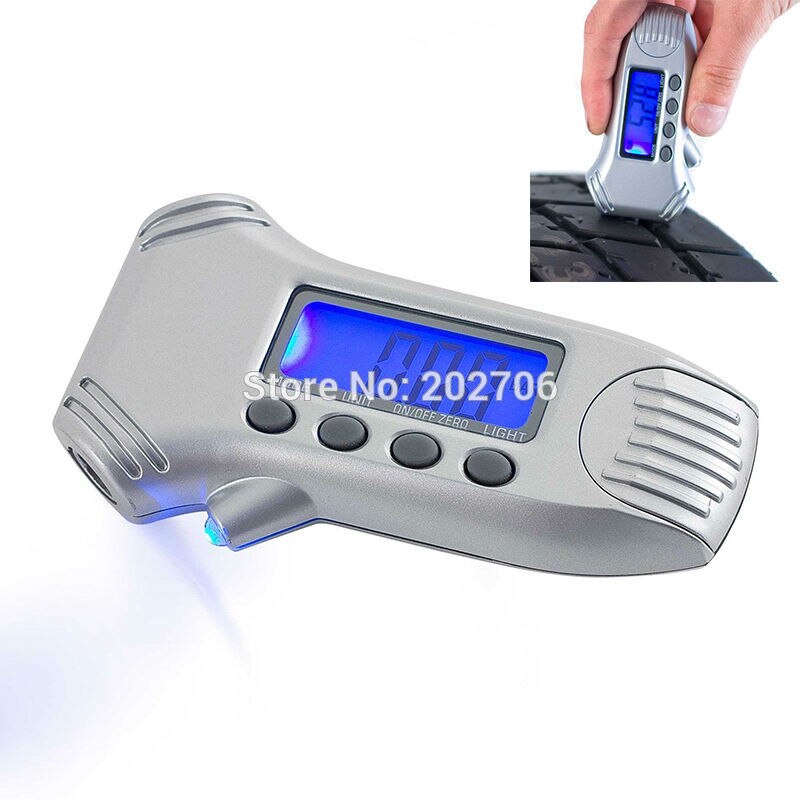 3 In 1 Digital Tyre Tool Pressure Tread Depth Gauge With Light Self-calibrating 3 in 1 Tyre Gauge
