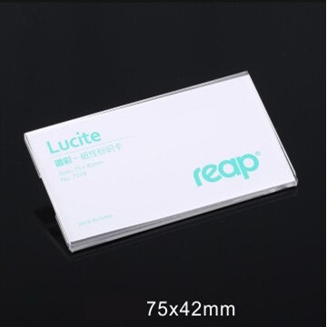 Pin-no Suporte de Acrílico Para O Cartão De ID nome da placa de identificação tag cartão de IDENTIFICAÇÃO crachá conferência de alfinetes de segurança de plástico pin no suporte: 7307 75X42mm