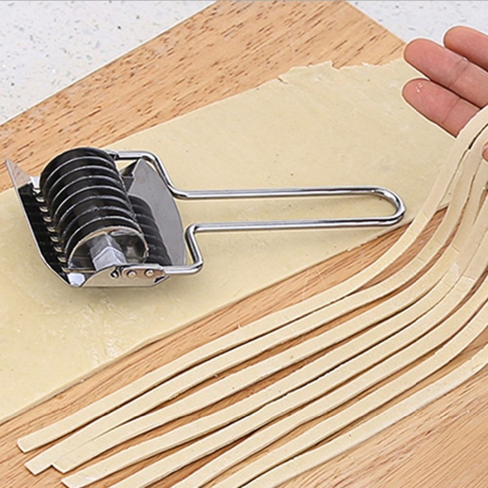 Nudelgitter rulledejskærer pasta spaghetti maker wienerbrød grøntsagsruller rustfrit stål køkken madlavningsredskaber