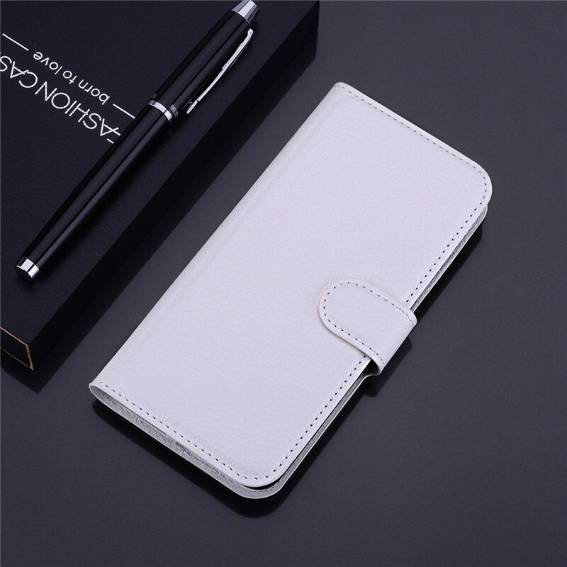 Etui flip wallet skórzany futerał na telefon dla Samsung Galaxy S6 krawędzi GS6 S 6 S6edge GalaxyS6 SM G925F G920i G920F SM-G925F SM-G920F pokrywa: For Samsung S6 Edge / White