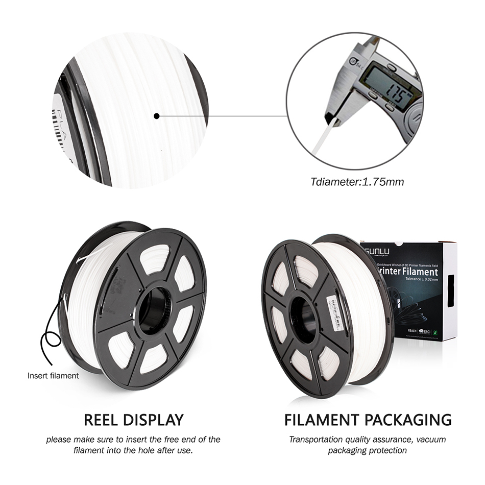 1.75mm PLA /PLA Plus 3D Printer Filament For FDM 3D Printer 1KG With Spool 100% No Bubble Non-toxic PLA /PLA+ Filament