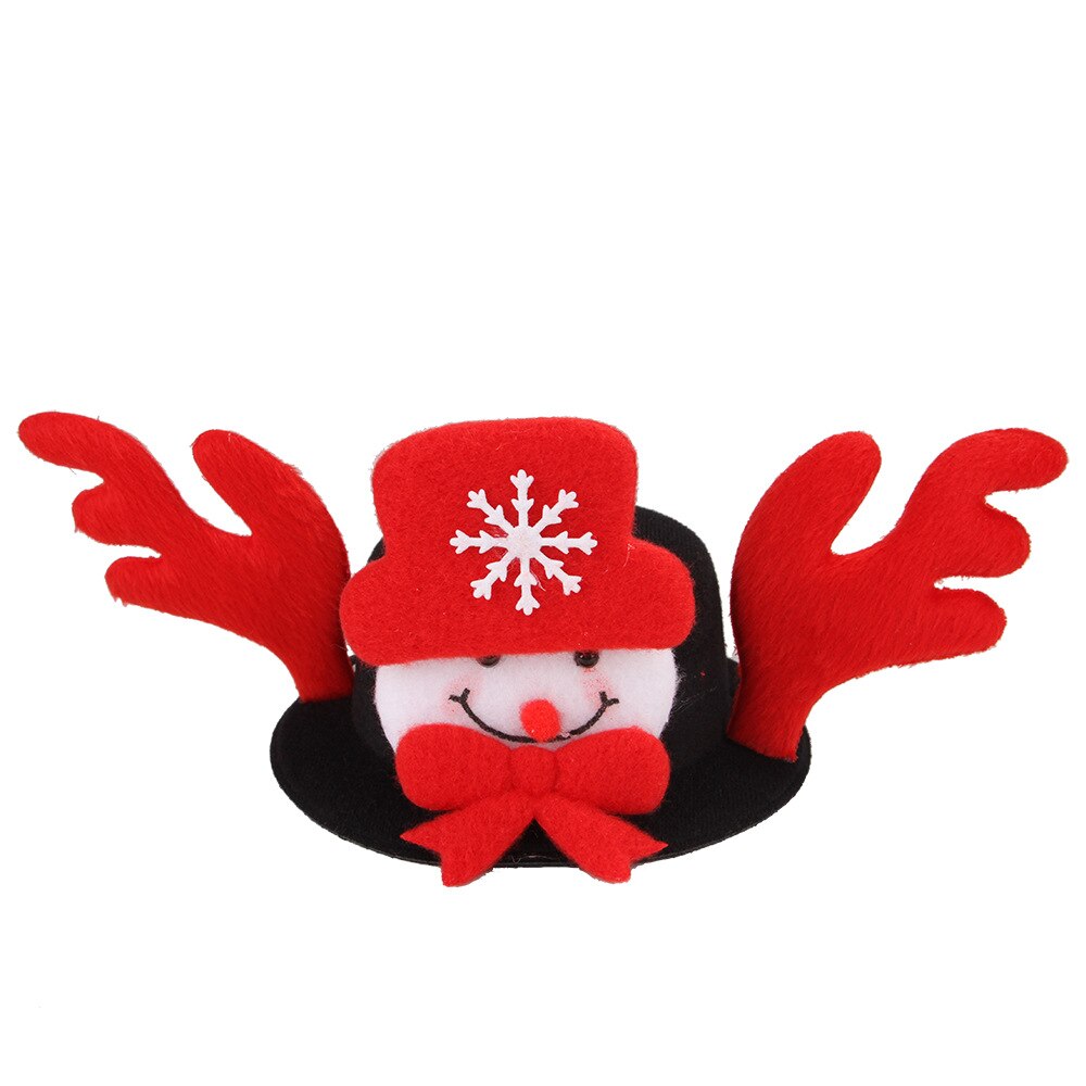 Produkter hat hunde / katte halloween jul hovedbeklædning sjove hovedbeklædning forsyninger: Rød snemand