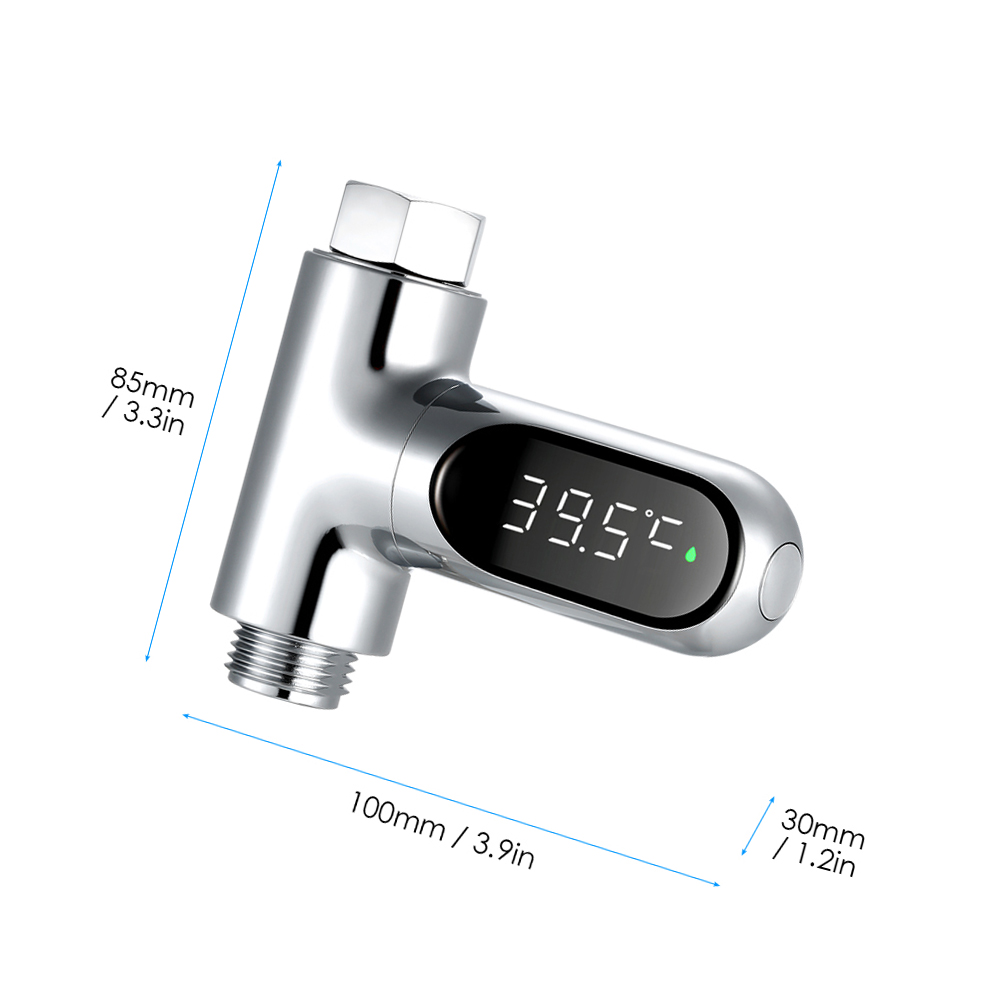 Digital dusch vatten termometer led skärm bad el vatten temperatur monitor badkar baby bad temperatur mätare: 0-100 celsius