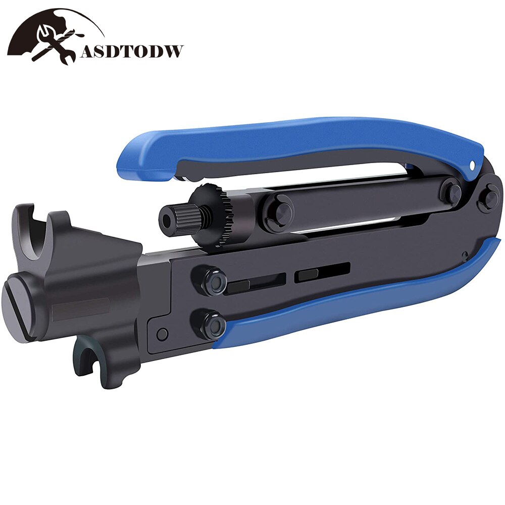 RG6 Compression Tool Coax Cable Crimper Kit RG6 RG11 RG59 F81 with 20PCS F Compression Connectors: Crimper Plier