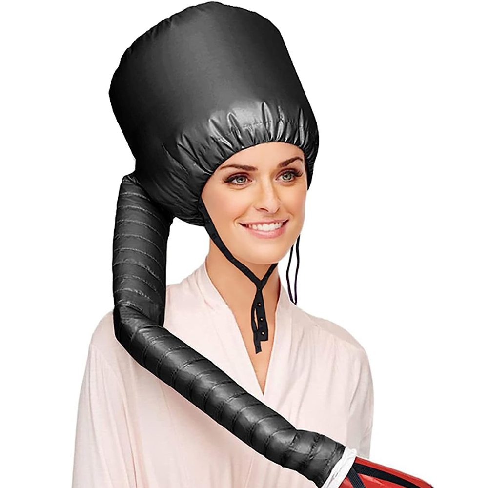 1 pièces sèche-cheveux capot capot sèche-cheveux fixation avec mentonnière et tuyau étendu accessoire réglable capot chapeau sèche-cheveux outil