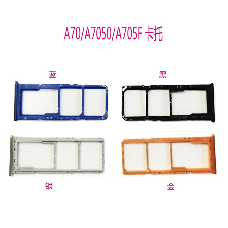 SD For Samsung Galaxy A70 A705F SIM Card Tray Reader Socket Slot Holder Dual