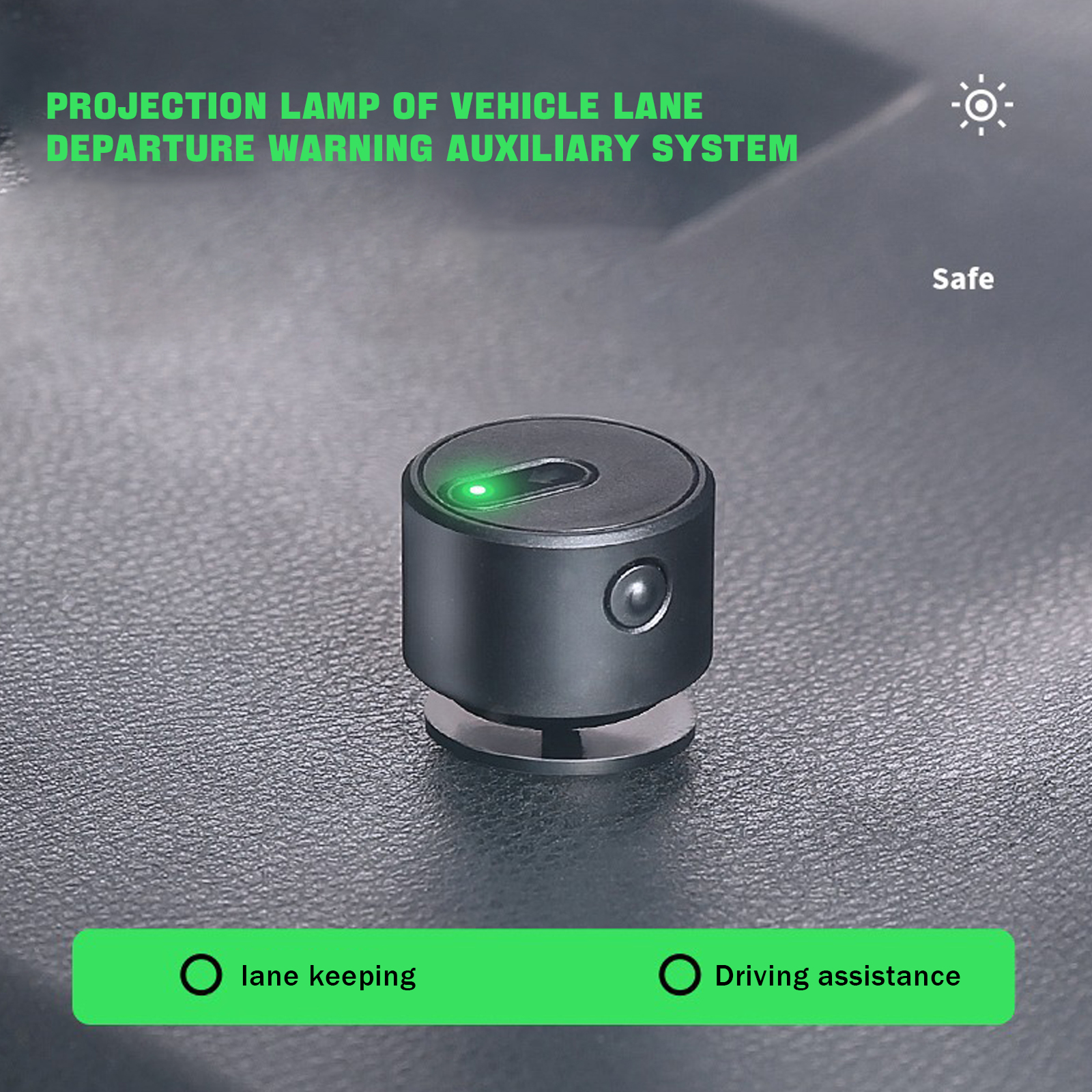 Car Lane Departure Warning Assist System LED Projection Light Anti-collision Car Safety Driving Universal for Cars/SUV/Truck