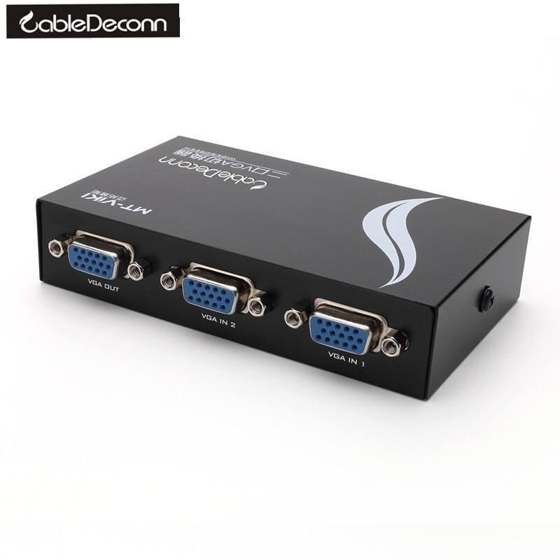 Vga switch widescreen vga 2 in1 ud mini 2 port vga monitor lcd pc videodeling konverter: Default Title