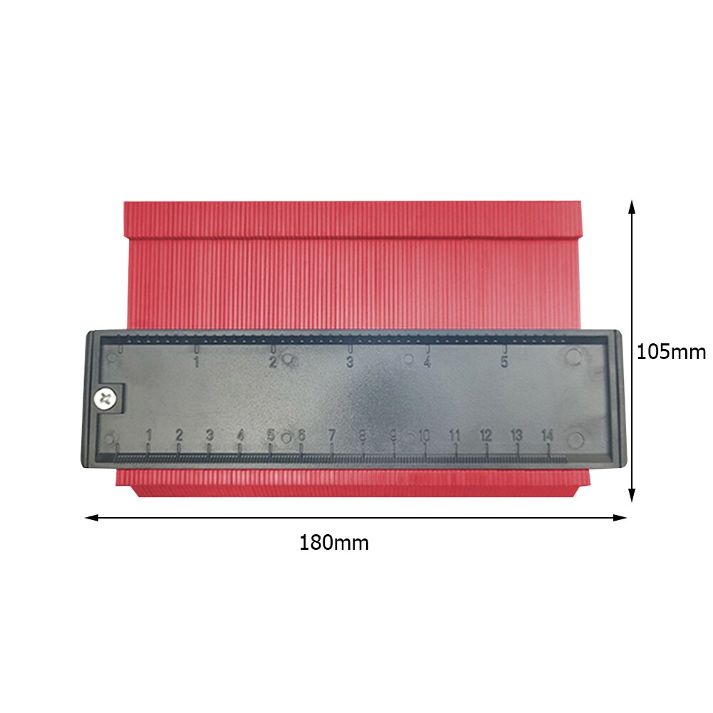 Plastic Contour Gauge Template Tiling Skirting Laminate Profile Woodwork Ruler Measurement Height Limit Gauge Tools