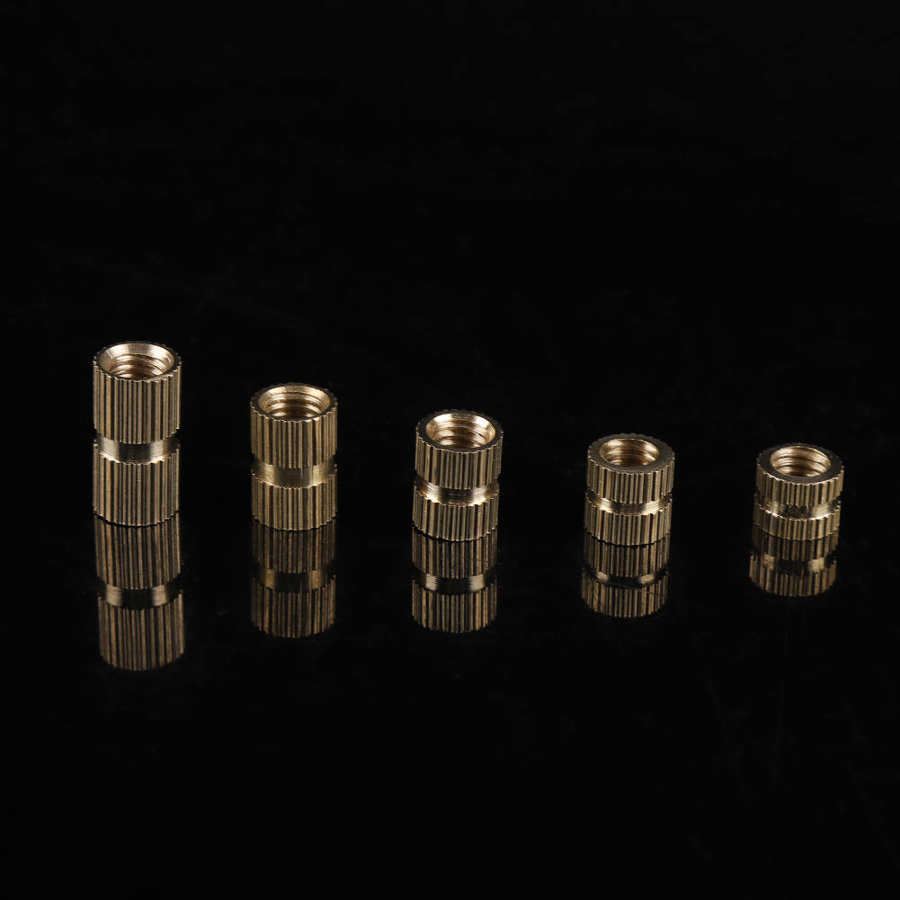 Nuts Brass Slip Nut M6 Brass Nut Flat Knurled Nut Brass for Projects Prints