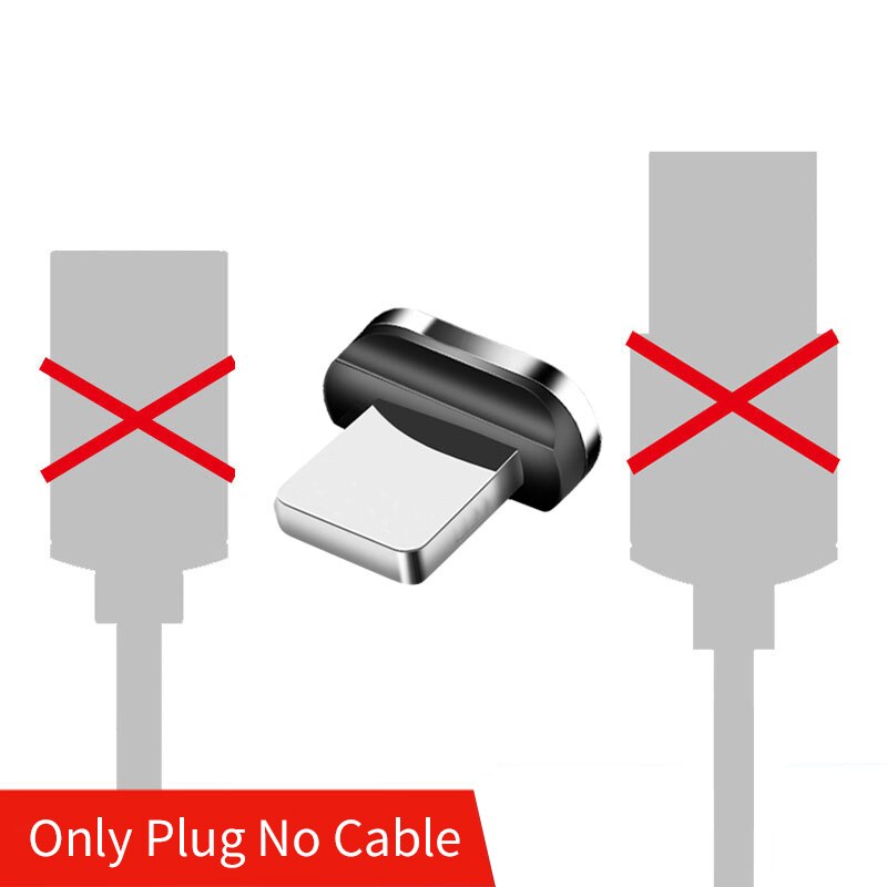 S Magnetische Kabel Micro Usb Type C Voor Micro Usd Kabel 1M 3A Snel Opladen Draad Type-C magneet Charger Datum Telefoon Kabel: only plug / for micro
