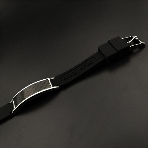Energie einzigen produkt Negativ ionen fernen infrarot Germanium magnetische vier-in-eins silikon Armbinde: Schwarz