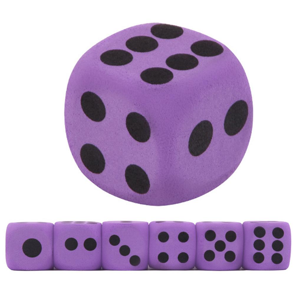 Dado de espuma gigante, dado de espuma EVA, juguete de en casa de bloques morados, juego de bloques gigantes para jugar a los dados, juego de juguetes para , Premio para niños