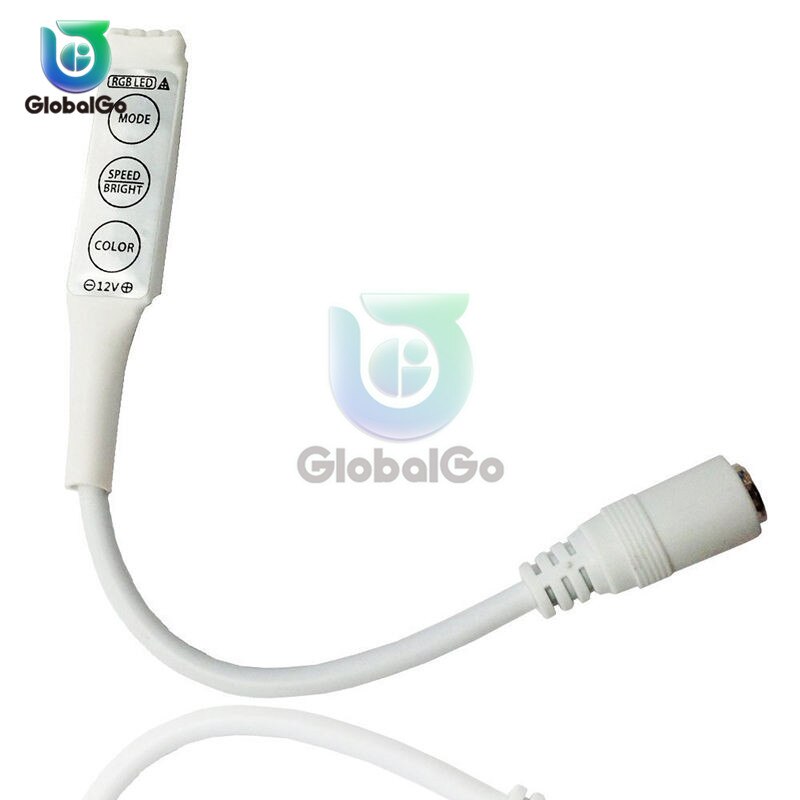 Mini Rgb Controller DC12V Mini Muziek Controller Light Strip Controller Voor Rgb Rgbw Led Strip