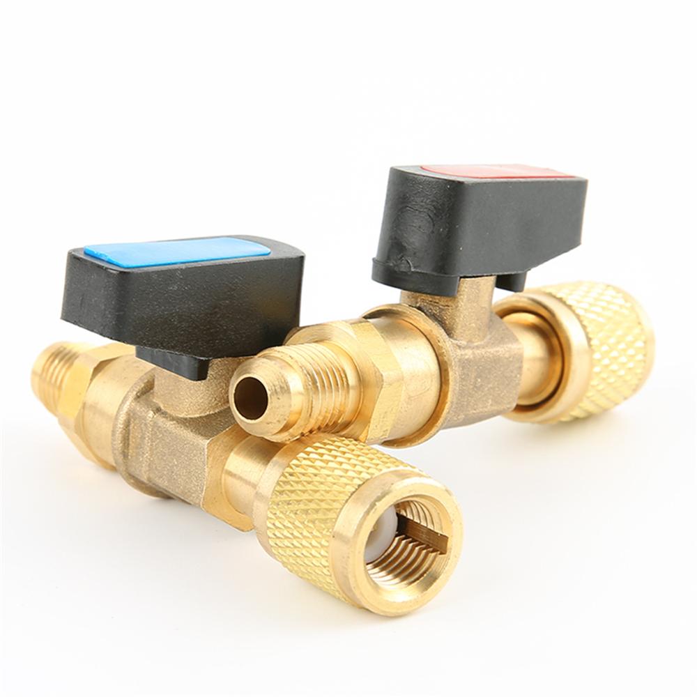 Air Conditioning Liquid And Refrigerant Ball Valve R410R22 Fluoride Ball Valve Suppress Fluoride Control Valve Safety Valve