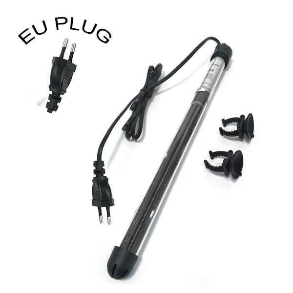 New UE EUA Plug Aquário Submersível Ajuste da Temperatura do Aquecedor Aquecimento Rod Para Aquarium Fish Tank 25 W/50 W /100 W/200 W/300 W: EU Plug / 200W  