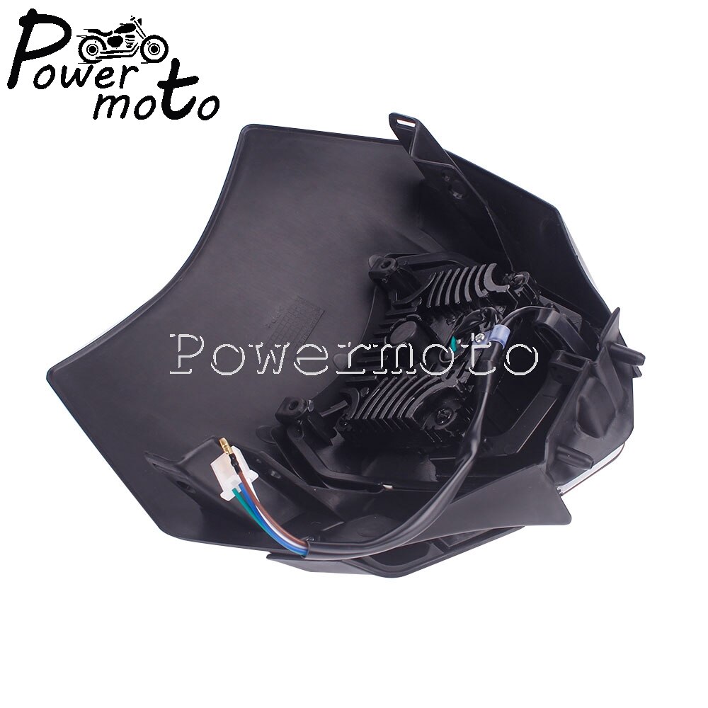 Enduro MX Dirt Bike Hi/Lo Beam Headlamp LED Headlight Mask For EXC EXC-F XC-W 250 300 350 450 500 690 SMC Enduro FREERIDE 250
