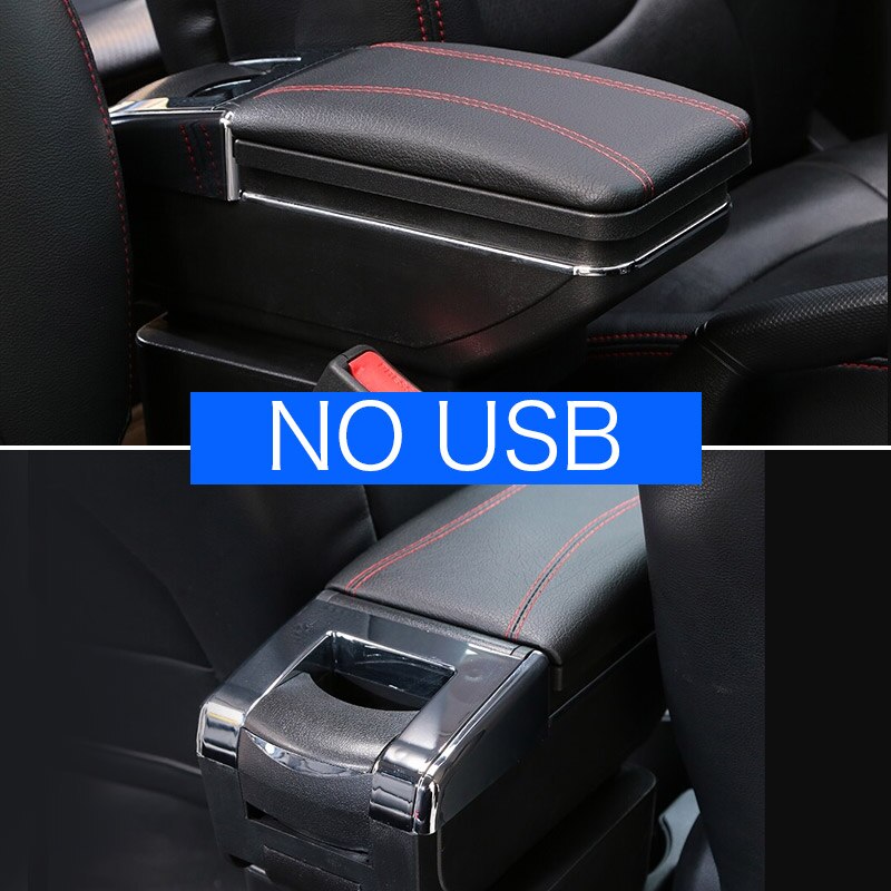 Vtear til toyota verso tilbehør armlæn boks usb armlæn bil styling læder opbevaring boks midterkonsol dekoration