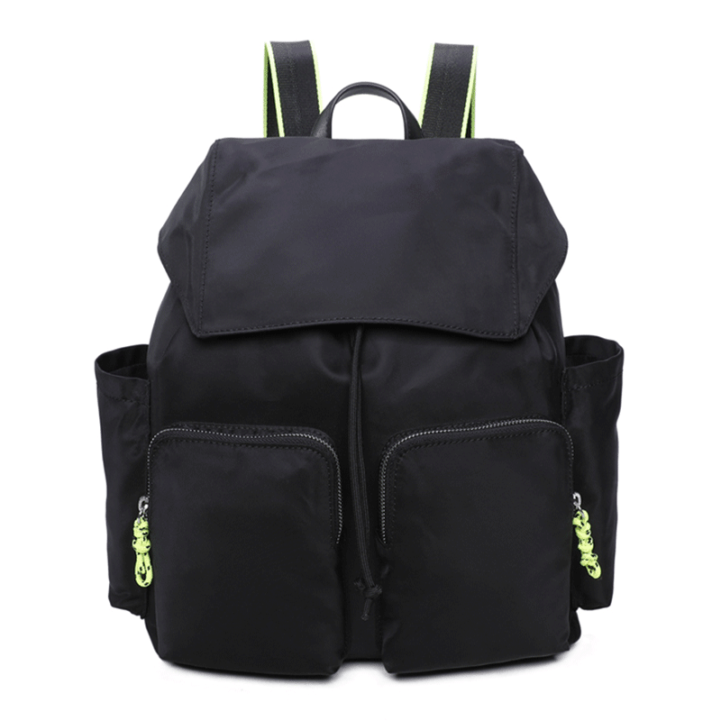 Mochila de Nylon con múltiples bolsillos para mujer, morral cruzado de viaje para chica