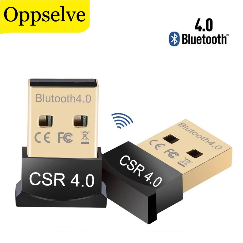 Oppselve Bluetooth Adapter V4.0 Mvo Dual Mode Wireless Mini Usb Bluetooth Dongle Muziek Sound Zender Voor Computer Pc Laptop